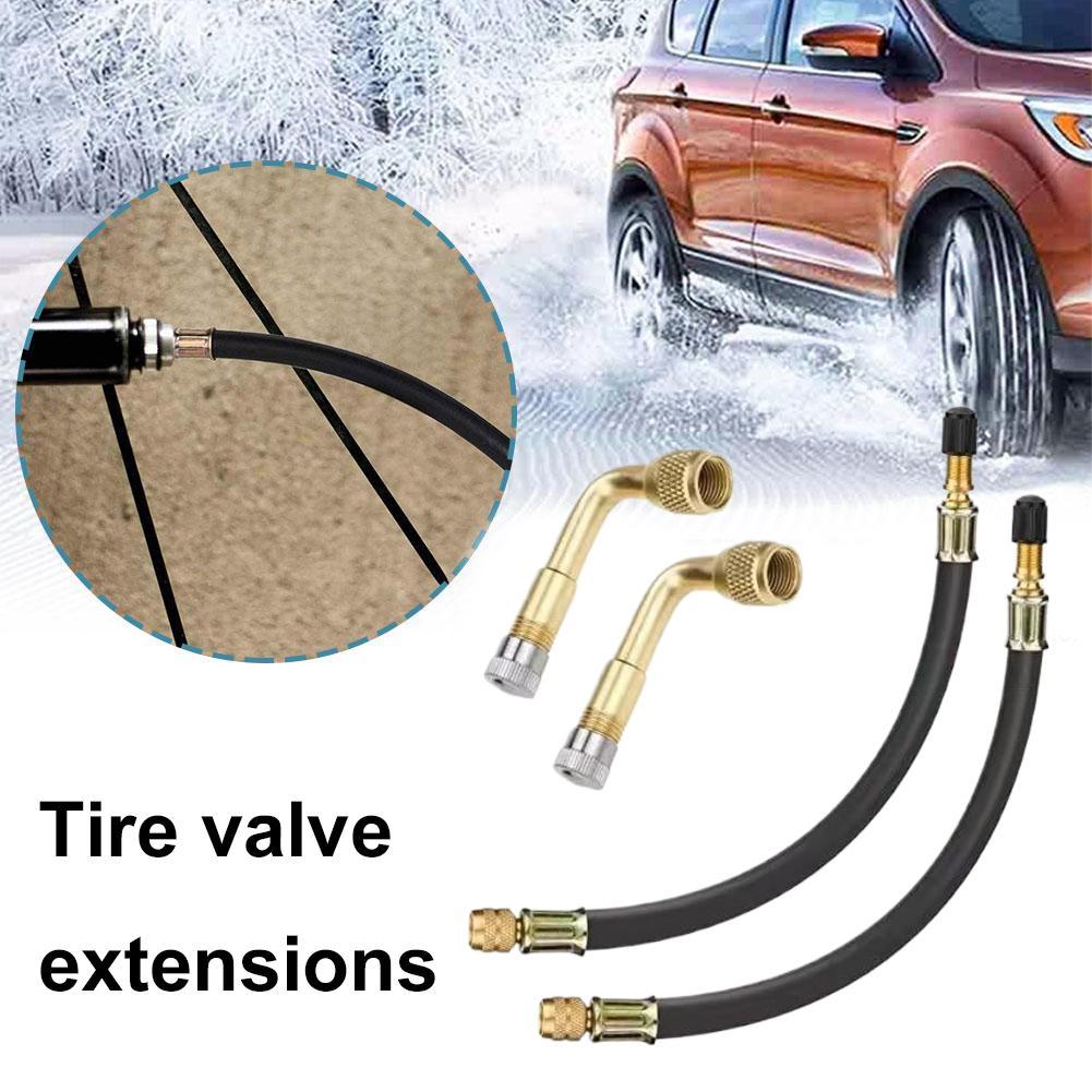 Stem Extender Tube - Tire Inflator Hose Extension Tube Flexible