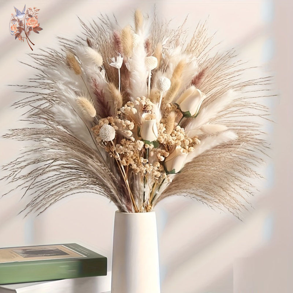 80Pcs Artificial Dried Flowers - Dried Flower Bunch recension och pris