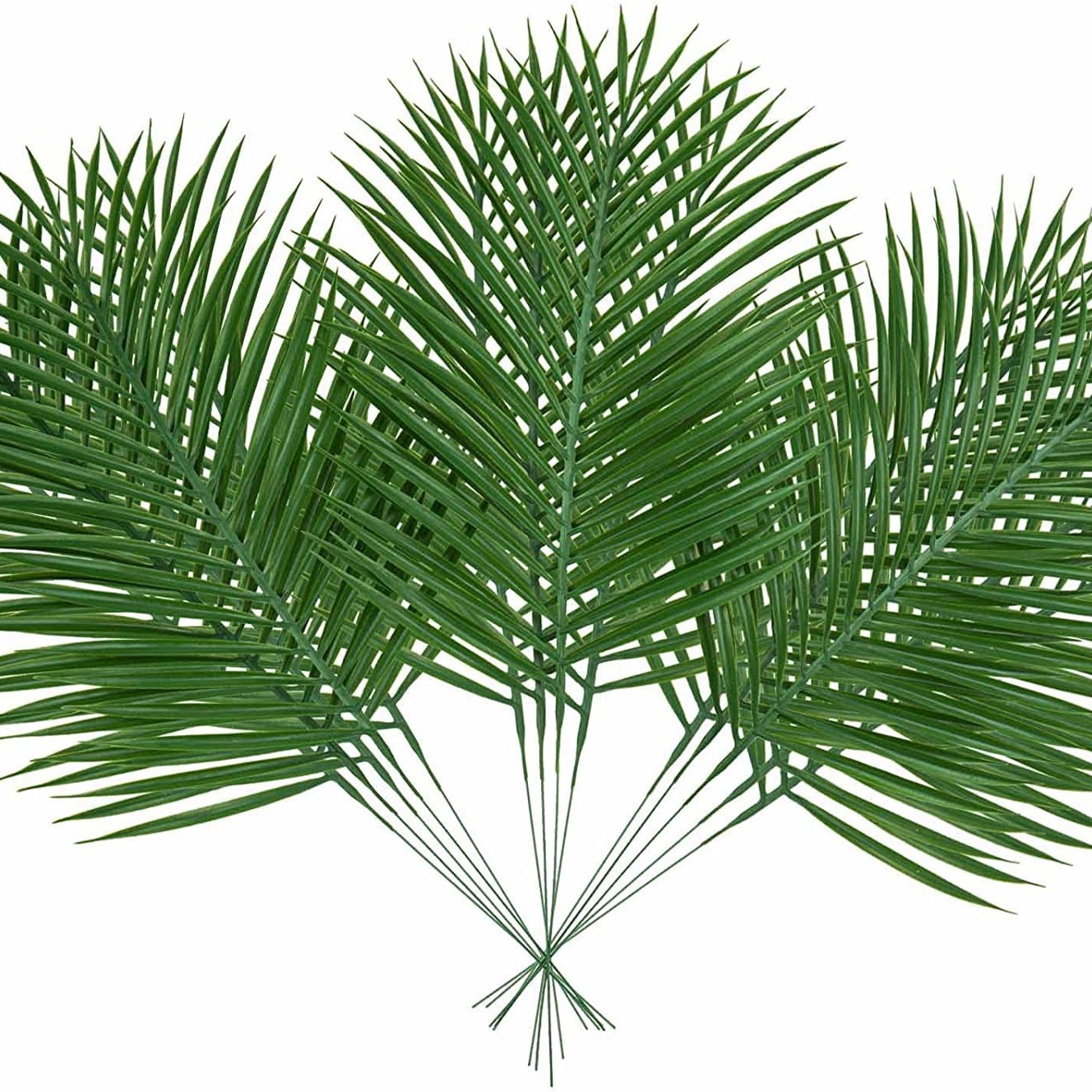 5pcs Golden Artificial Palm Le - Palm Leaf Dried recension och pris