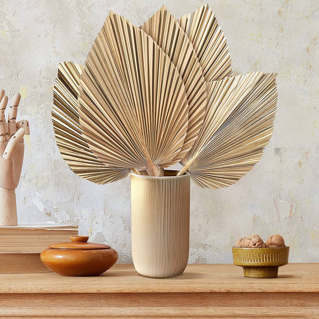 5Pcs Natural Dried Palm Leaves - Palm Leaf Dried recension och pris