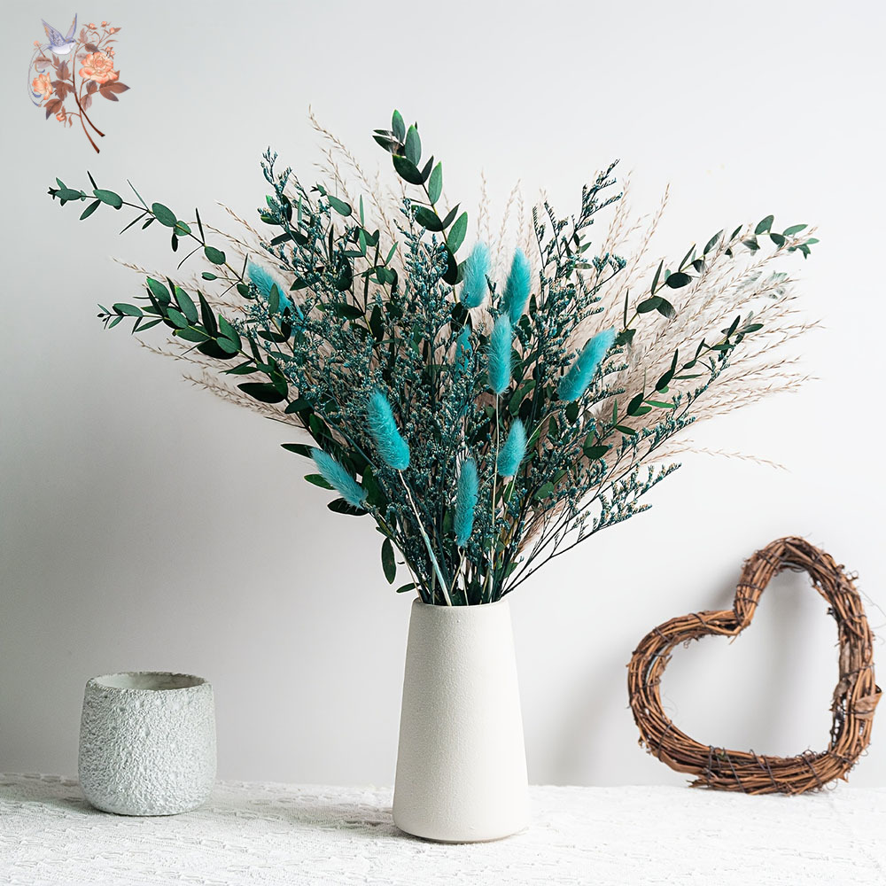 Blue Natural Dried Flowers Pam - Dried Flower Bunch recension och pris