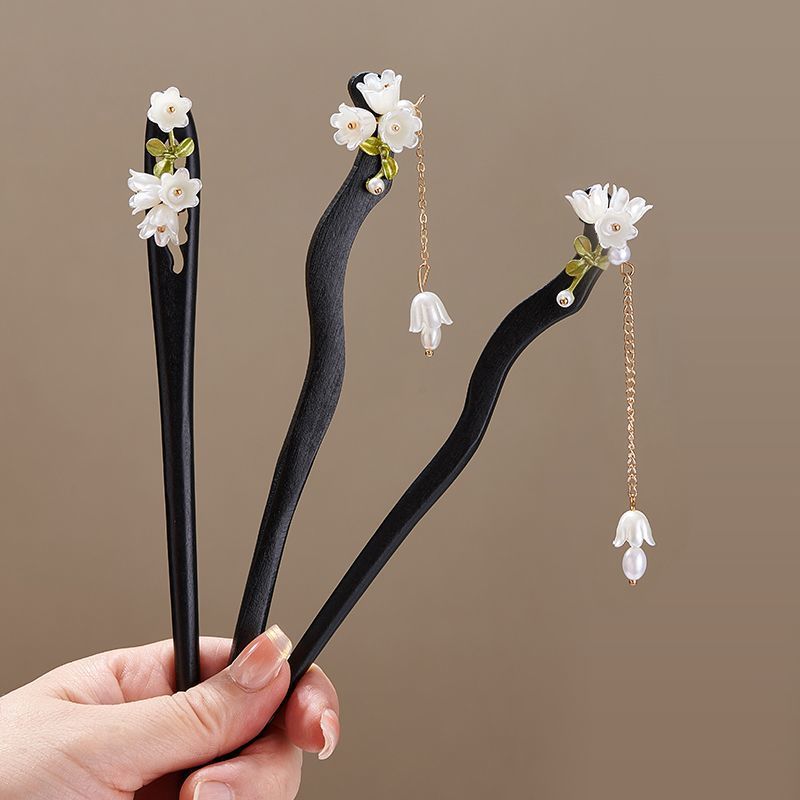Wooden Flower Hairpin Vintage  - Florist Supplies recension och pris