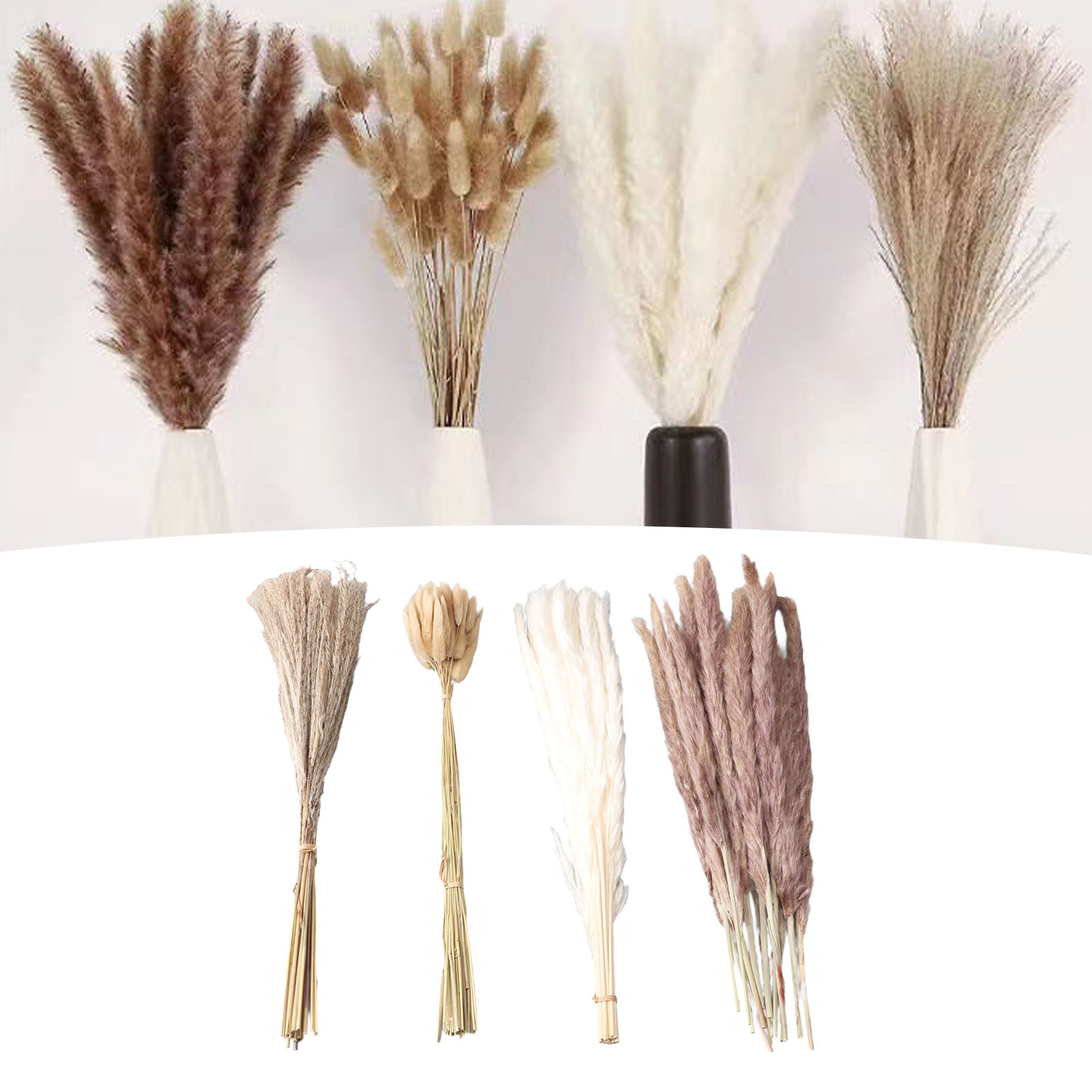 Natural Dried Pampas Grass Flu - Dried Flower Bunch recension och pris