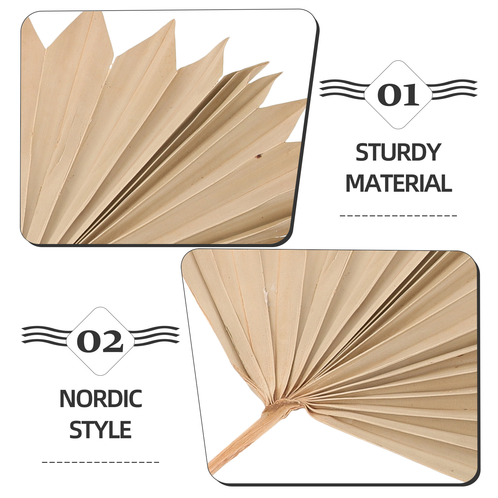 4Pcs Dried Palm Leaf Decoratio - Palm Leaf Dried recension och pris