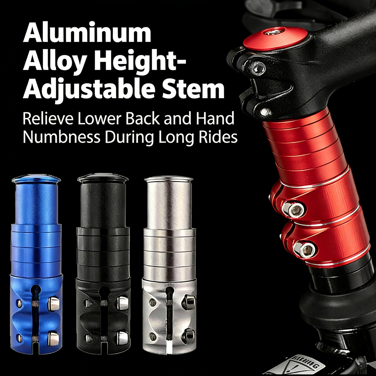 1pc Bicycle Stem Riser Head Tu - Stem Extender Tube recension och pris
