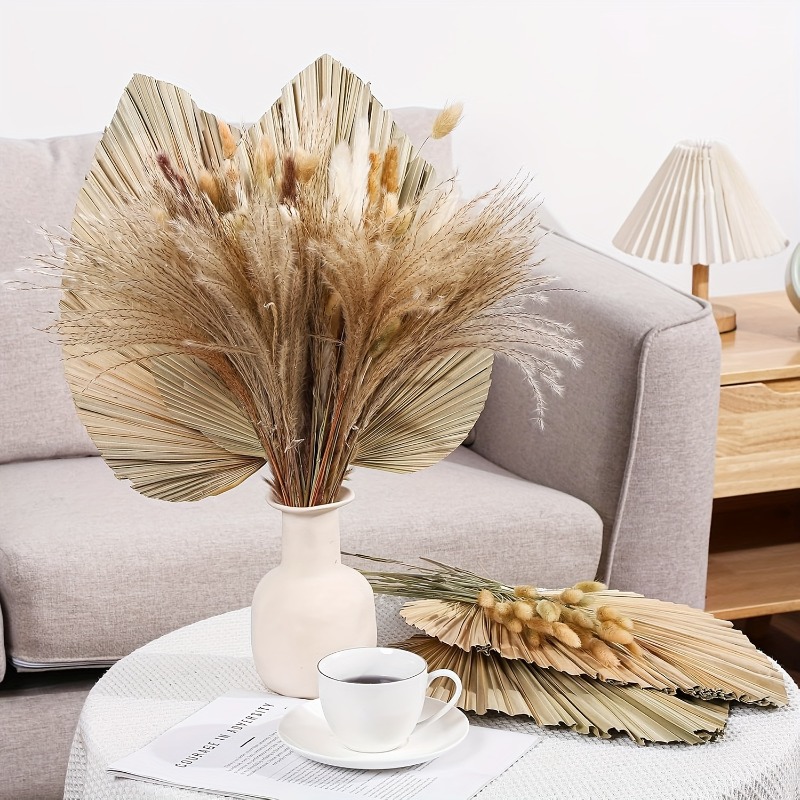 105Pcs Bulk Dried Pampas Grass - Palm Leaf Dried recension och pris